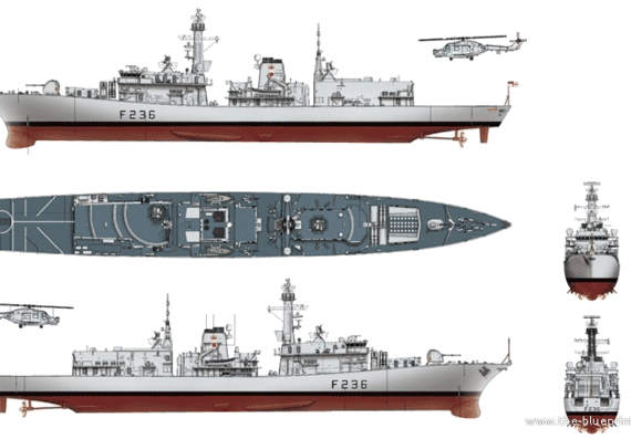 Корабль HMS Montrose F236 [Frigate] - чертежи, габариты, рисунки